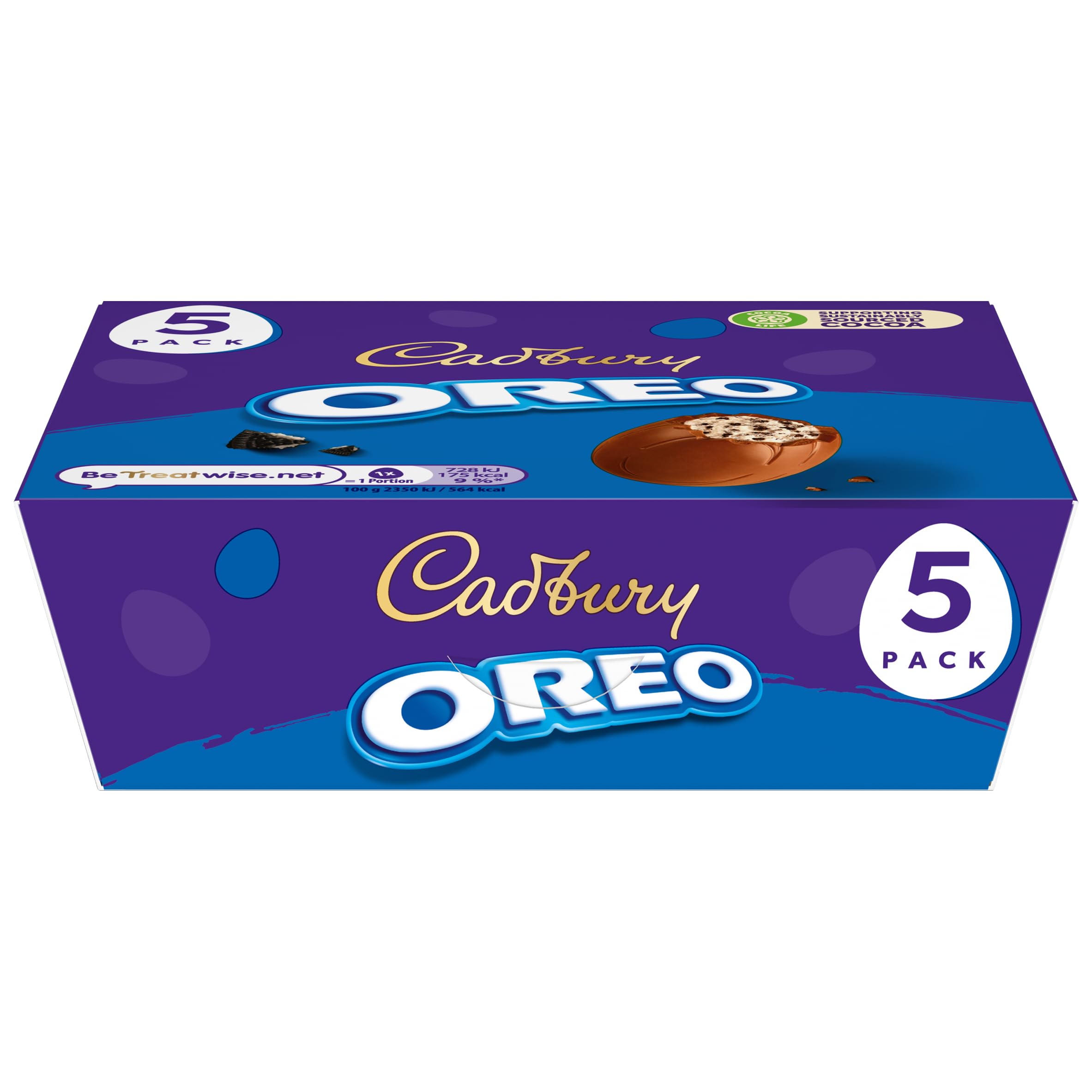 Cadbury Oreo Chocolate Eggs 5 Pack 155g
