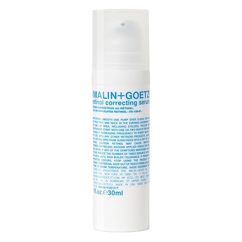 MALIN+GOETZ - Suero corrector de retinol con vitaminas A, C, E + superóxido dismutasa, suaviza la textura, ilumina, reafirma y reduce las líneas