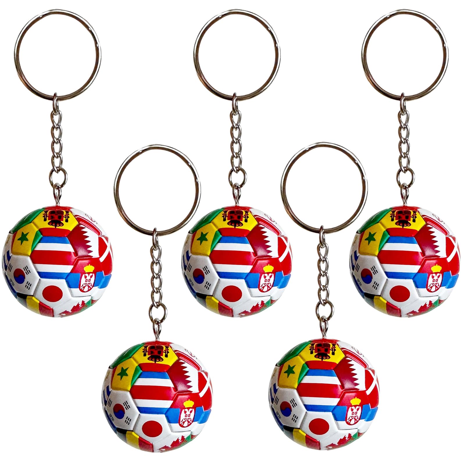 3/5 llaveros de la Copa Mundial de Fútbol 2026 con banderas nacionales, llaveros de fútbol y regalos y accesorios para la Copa del Mundo, artículos deportivos 2026, colgante de mochila