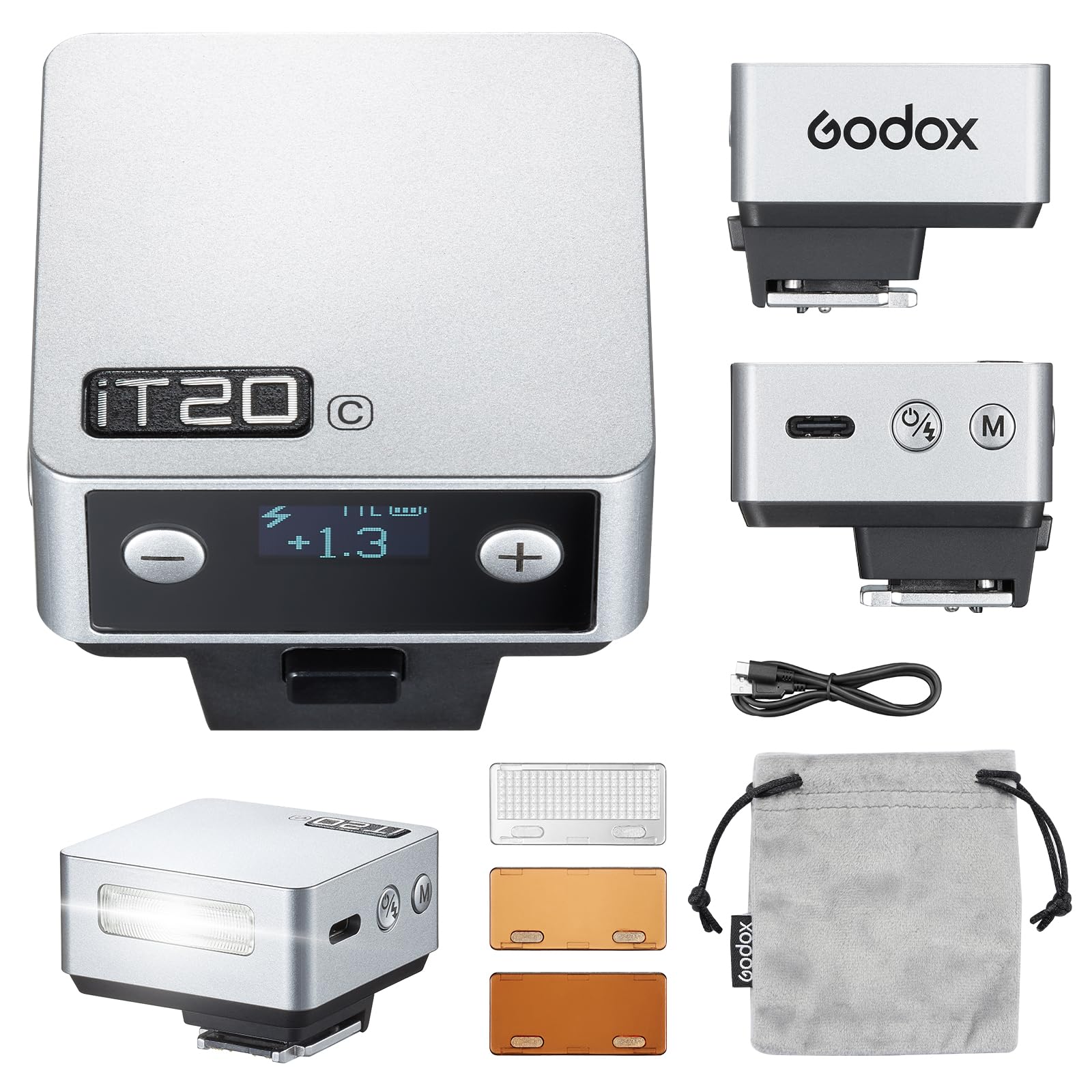 GODOX iT20 C Mini TTL Flash - iT20C Camera Flash for Canon Upgraded IM20