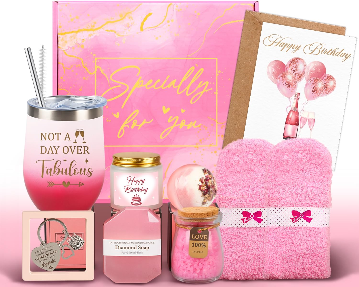 Giftota Birthday Gifts for Women, Birthday Pamper Gifts for Women Unique Birthday Hampers Self Care Gifts Relaxation Bath Sets Present Pamper Gift Set for Women, Friends, Mum, Wife, Girls, Sister