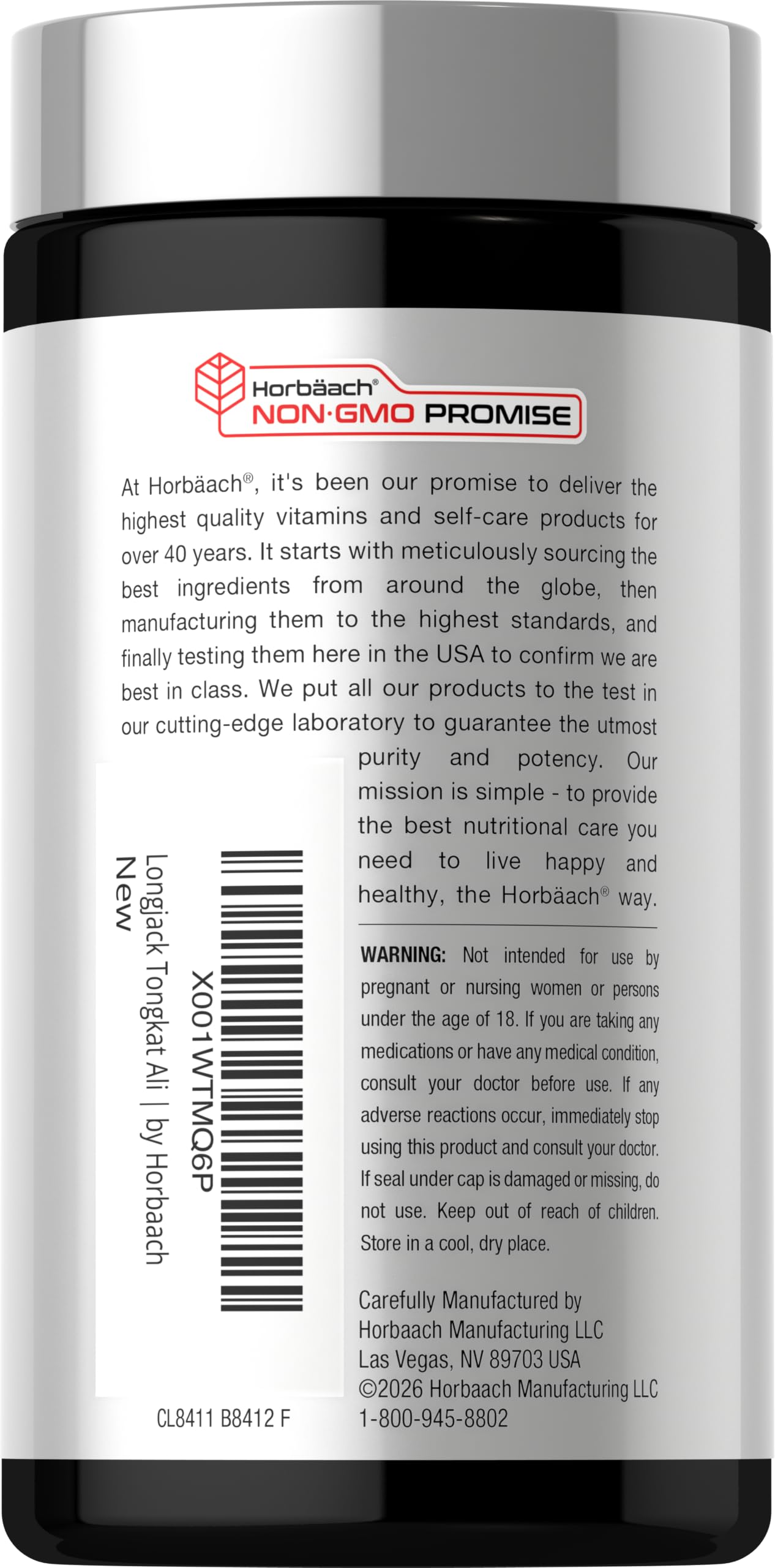 Horbäach Longjack Tongkat Ali for Men | 120 Capsules — Amazon image 3