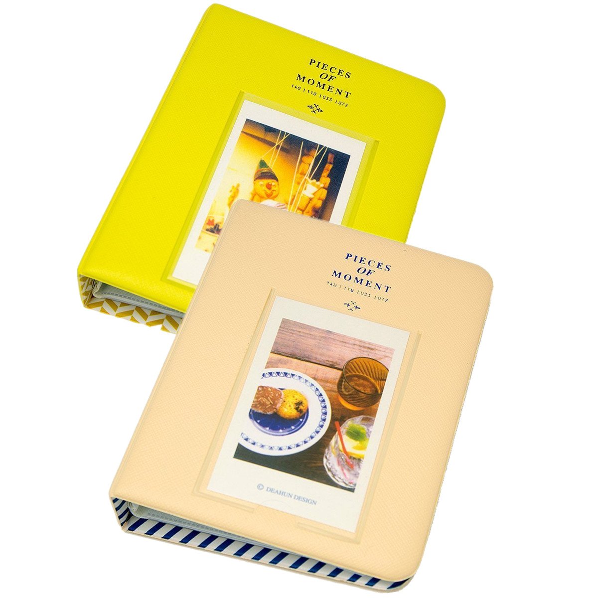 Doitb 2pcs 64 Pockets Photo Album for Mini Fuji Instax Polaroid & Name Card Cream Yellow-picture-21