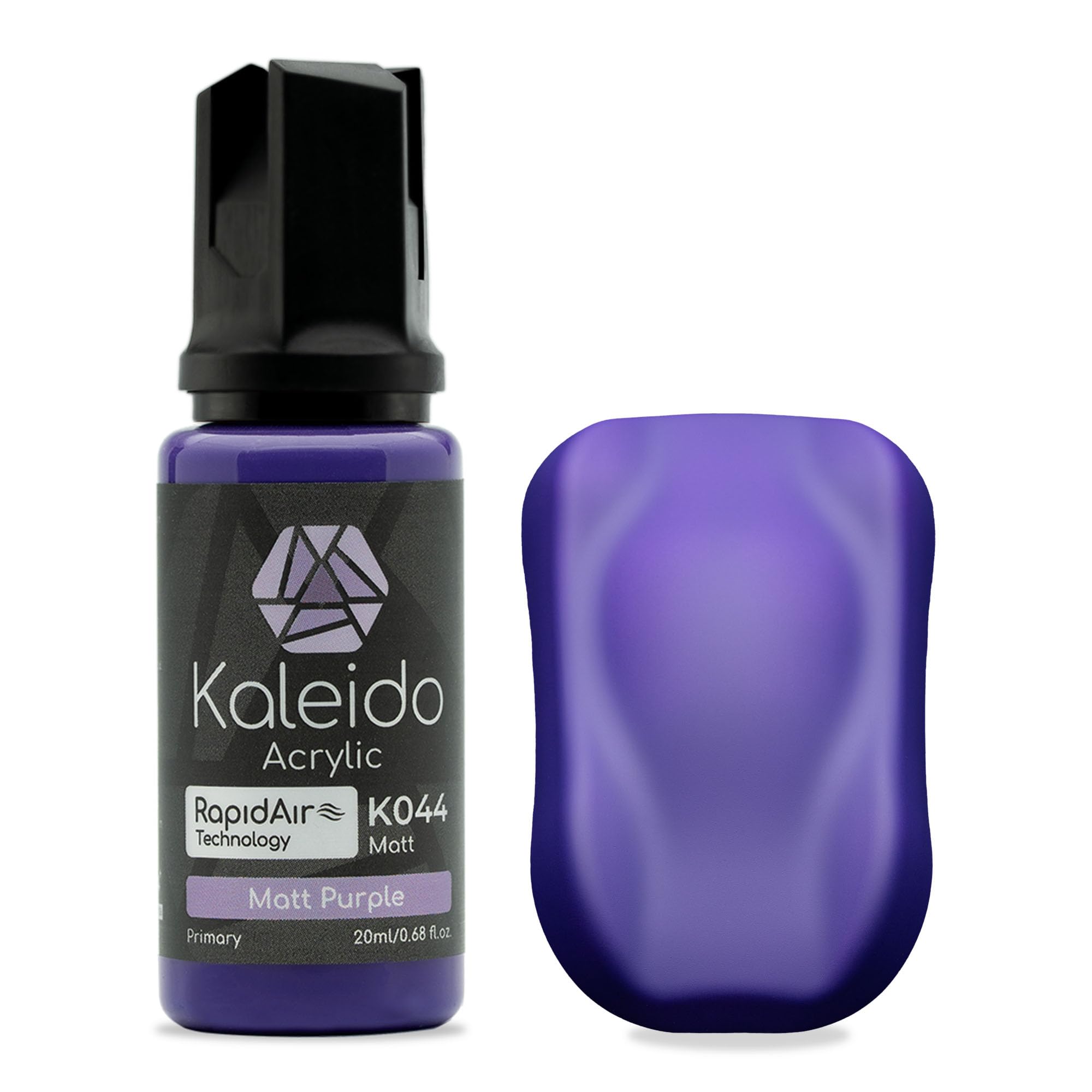 Kaleido Primary Colors 20ml K044 Matt Purple, Water-Based Acrylic, Airbrush Paint for Scale Models, Gundam, Mecha, Miniature, Figures, Car & Sci-Fi Kits, Pre-Thinned, Matt Colors, Fast-Drying