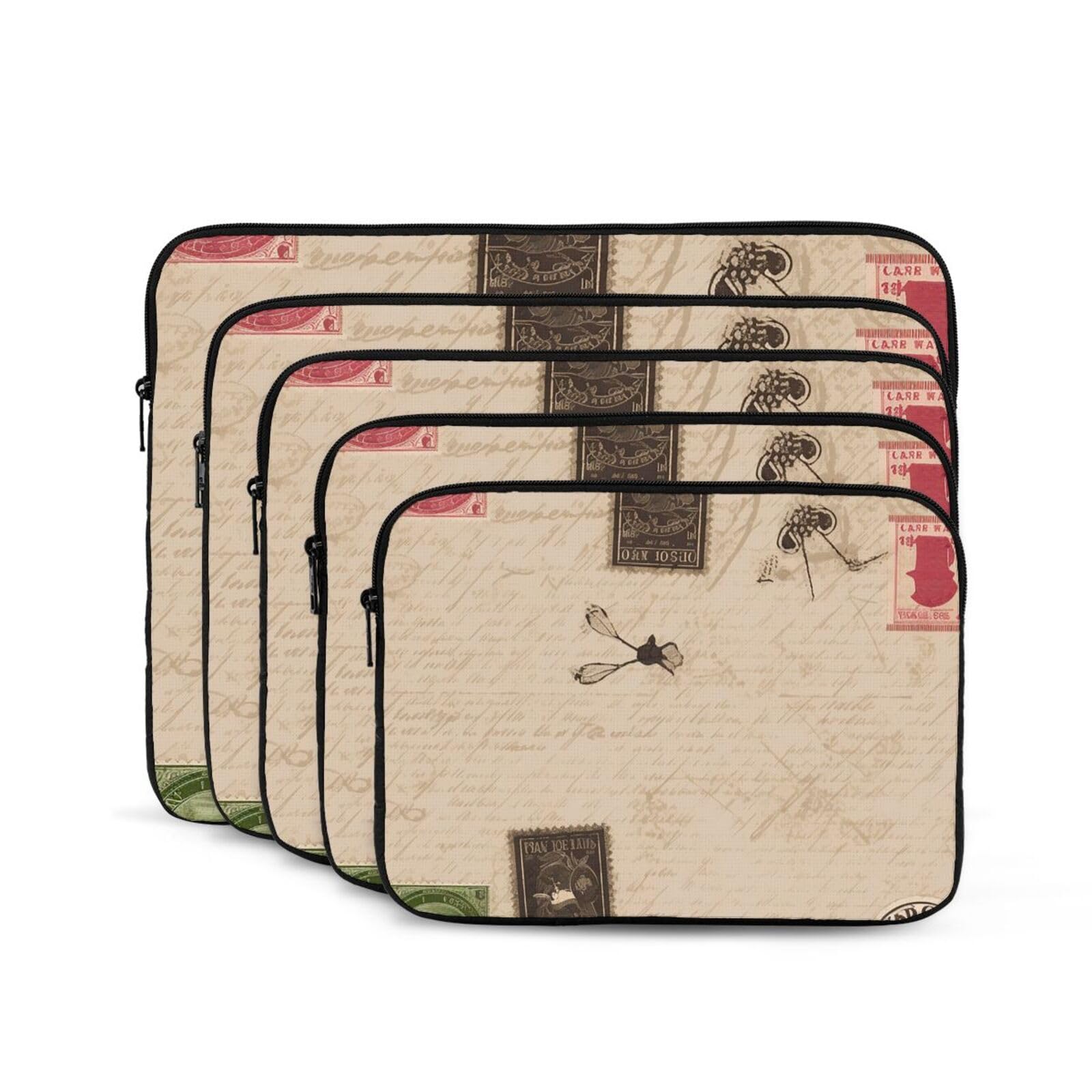 Housse Vintage Pour PC Portable 13 Pouces - Sac De Transport Résistant Aux Chocs Avec Imprimé Clavier De Piano - Protection élégante Et Fine