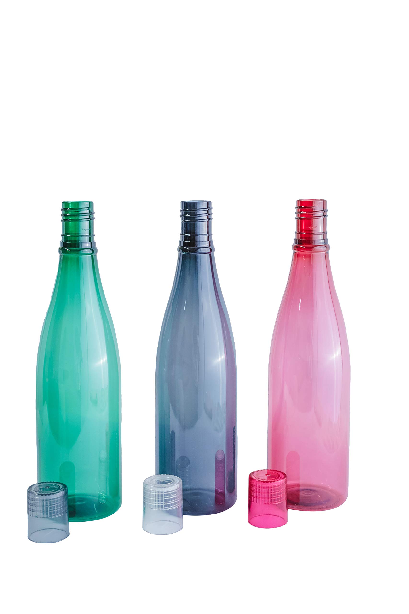 Set of 3 Plastic 1 Liter Water Bottle