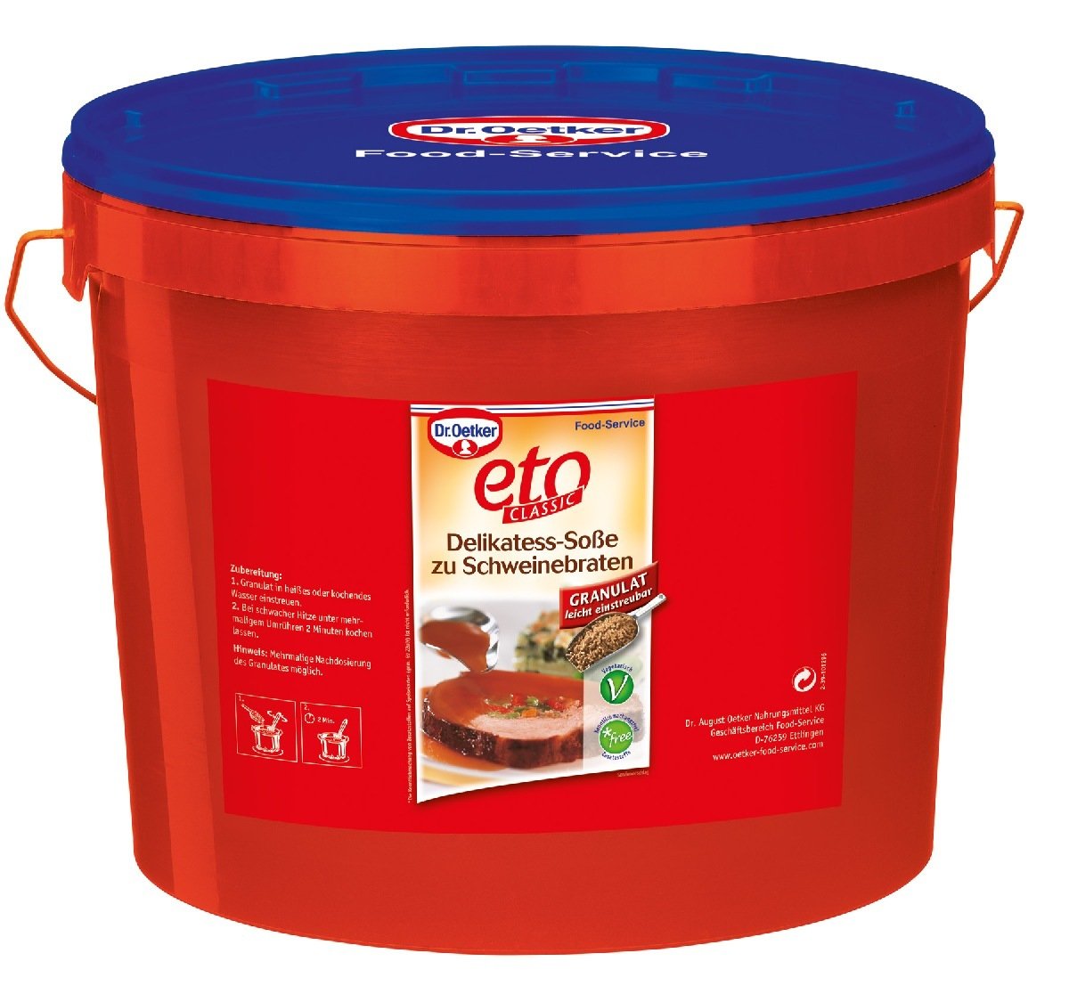 Delicatess salsa para granulado de tasa de cerdo, 1 unidad (1 x 12000 g) ETO
