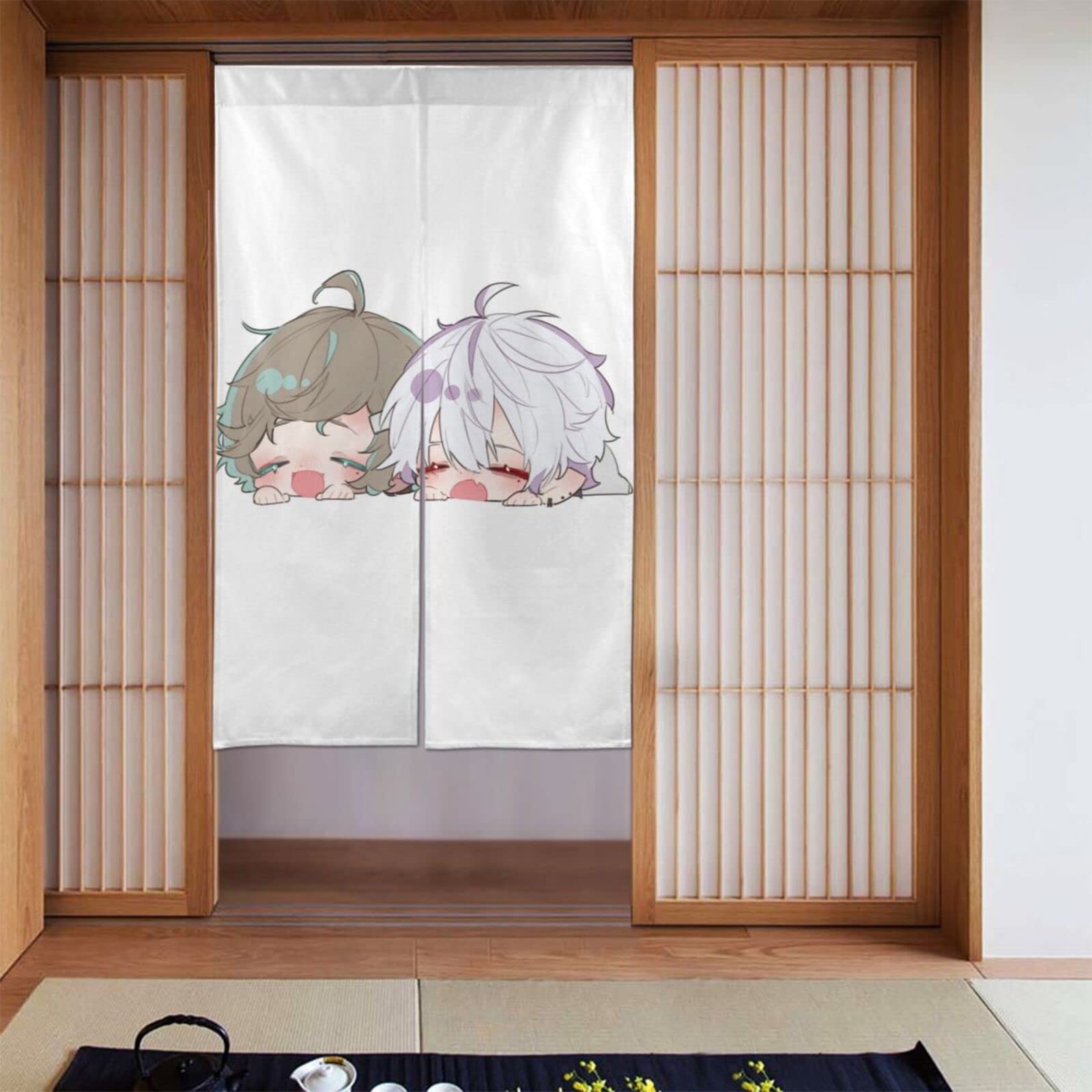 Amazon｜のれん にじさんじ 叶 葛葉 暖簾 目隠し カーテン