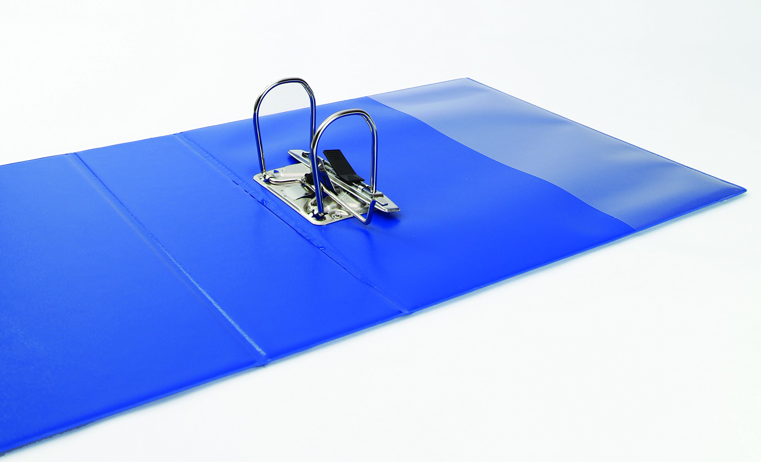 Emgee 560352 Präsentations-Aktenordner, transparenter Einband, 2 Ringe, 70 mm Rücken, A4, Blau, 5 Stück