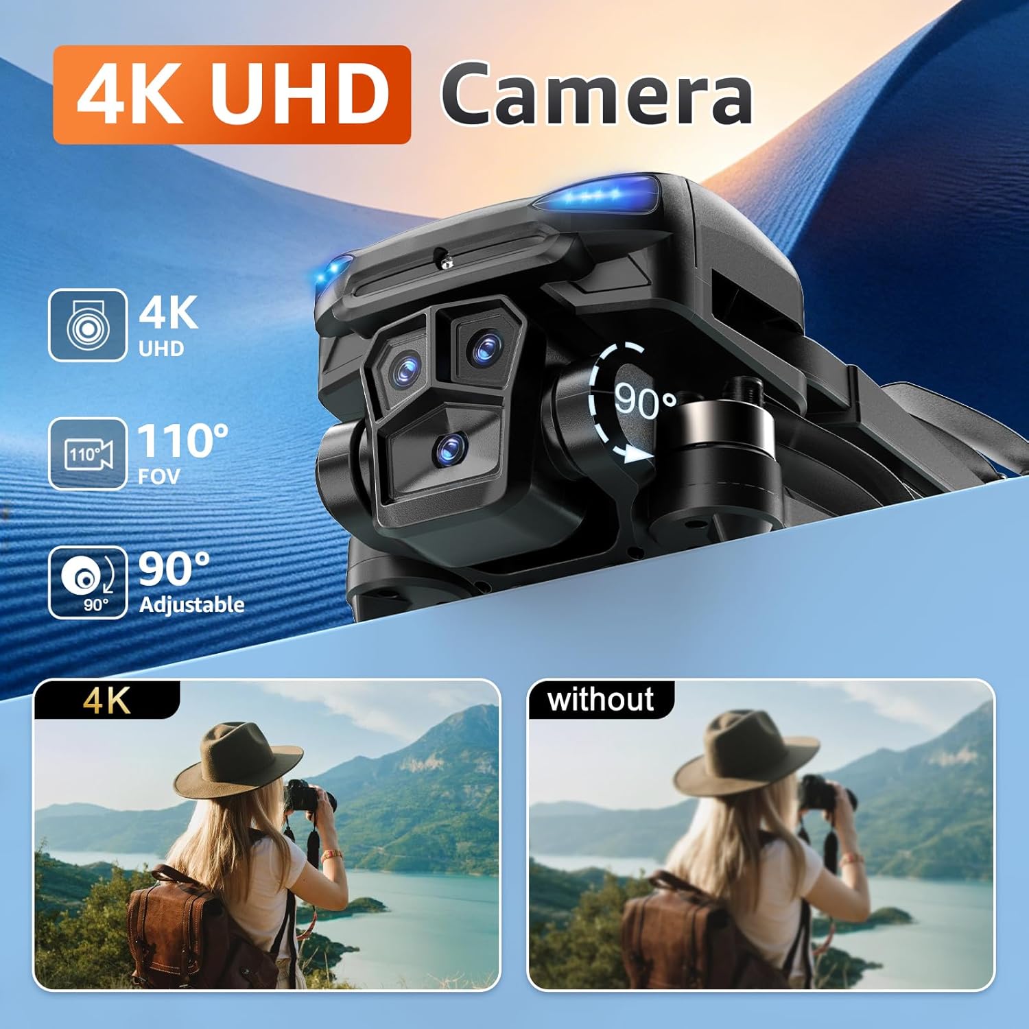 Unlock Your Aerial Adventures: Review of the 4K GPS Drone for Beginners!