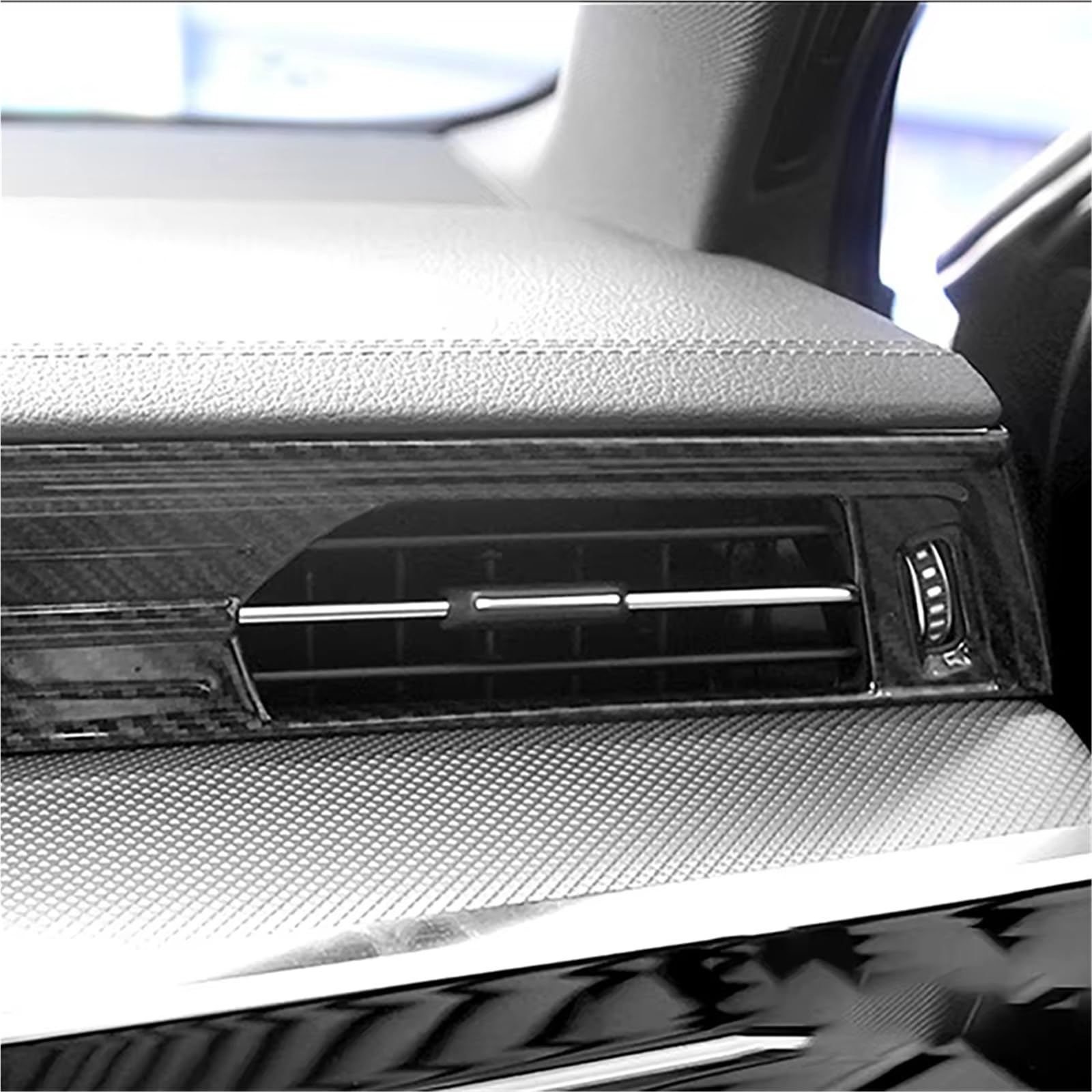 Cambio Pannello Telaio Copertura Pannell Per A6 Per C8 Per A7 Per A8 2019-2022 Accessori Auto Console Centrale Bocchetta Aria Condizionata Pannello Rivestimento Fibra Carbonio