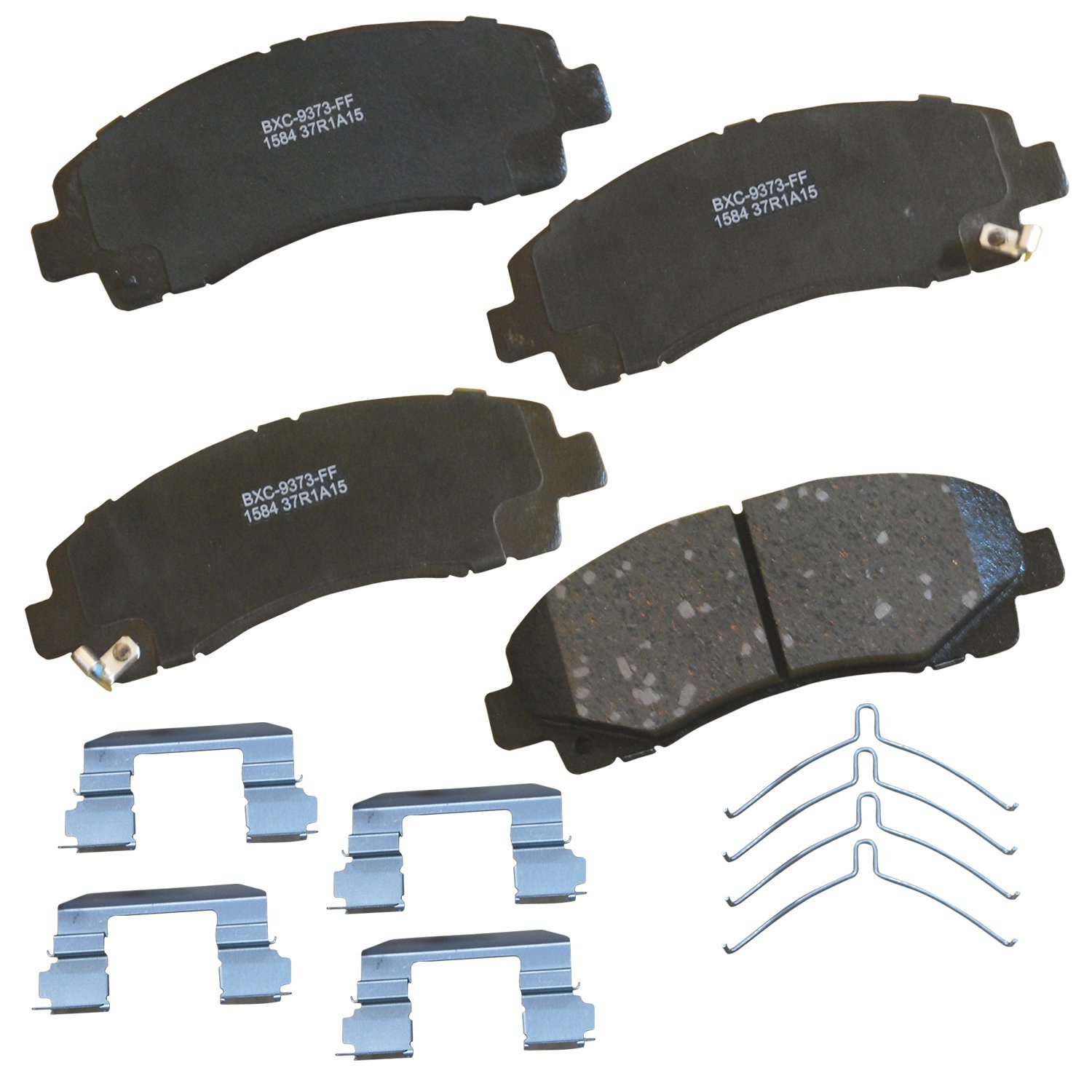 Bendix Premium SBC1584 Ceramic Front Brake Pads for Acura TL 2014-2009, TLX 2020-2015, Honda Ridgeline 2014-2006