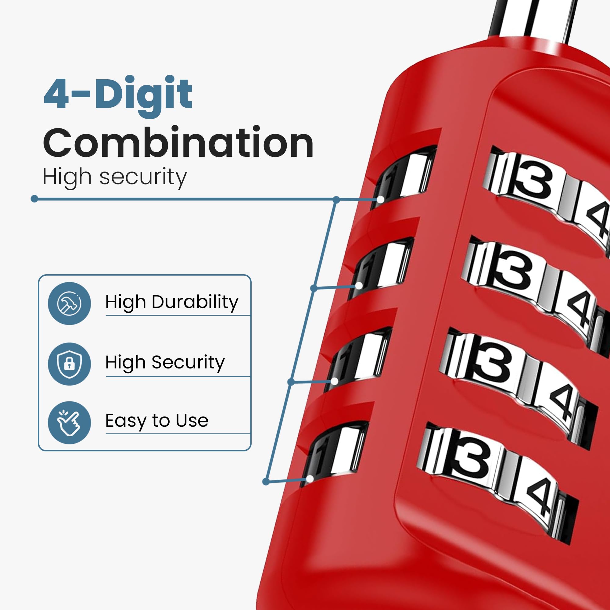 Sparkiva Combination Padlock with Code - Image 2