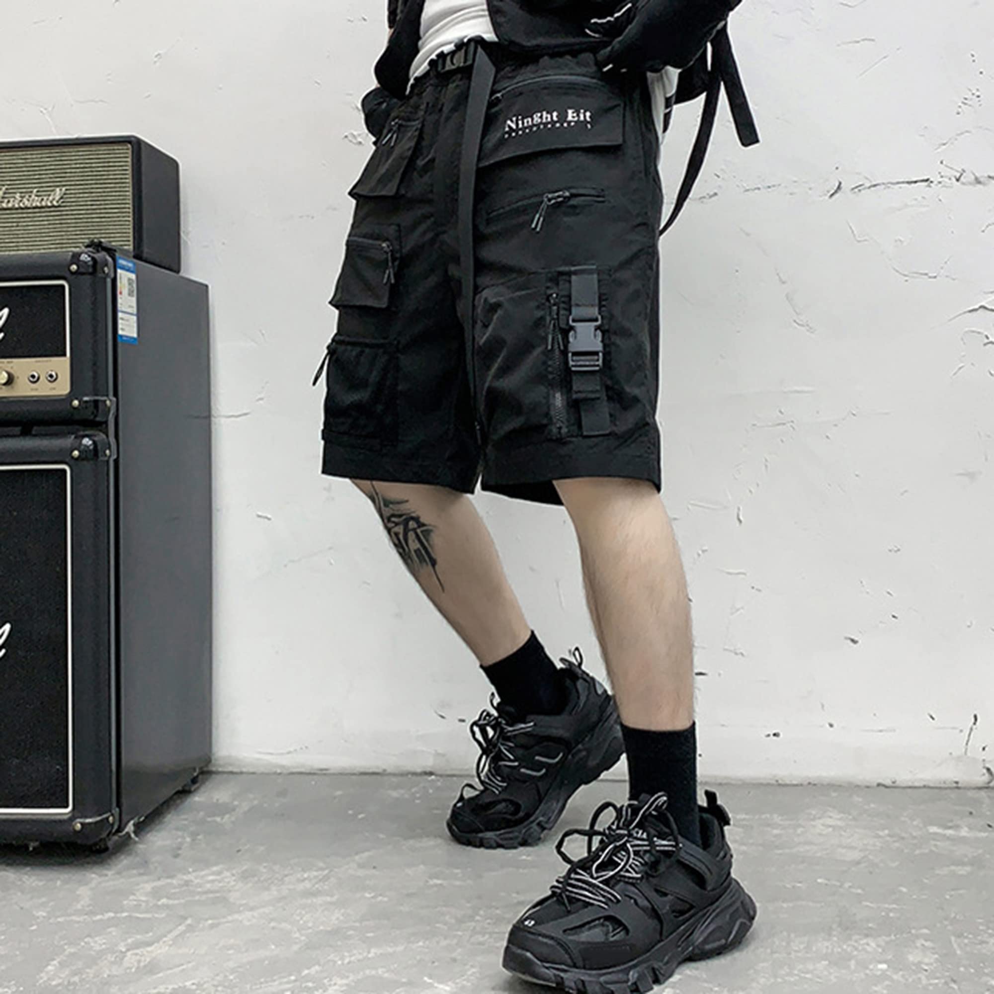 XYXIONGMAO Cyberpunk Hip Hop Pantaloni Techwear Tuta da Corsa Athleisure Uomo Tactical Cargo Streetwear