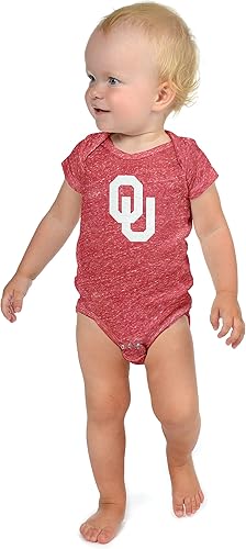 Little King NCAA Knobby - Mameluco de manga corta con logotipo grande, tallas para bebés, 0-3M, 6M, 12M, 18M