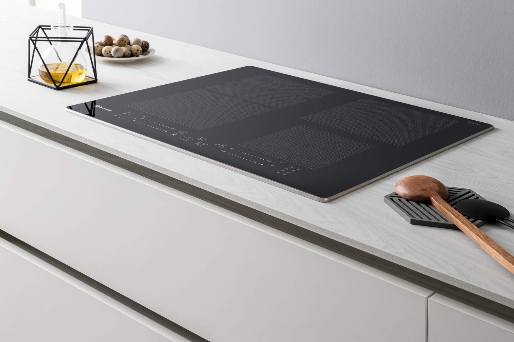 Bauknecht BAKO CONNECTIVITY Backofen-Kochfeld Kombination/Induktionskochfeld (60cm)/ Heißluft/HomeNet App/DiamondClean – hydrolytische Reinigungsfunktion/My Menu/Backauszug auf 3 Ebenen