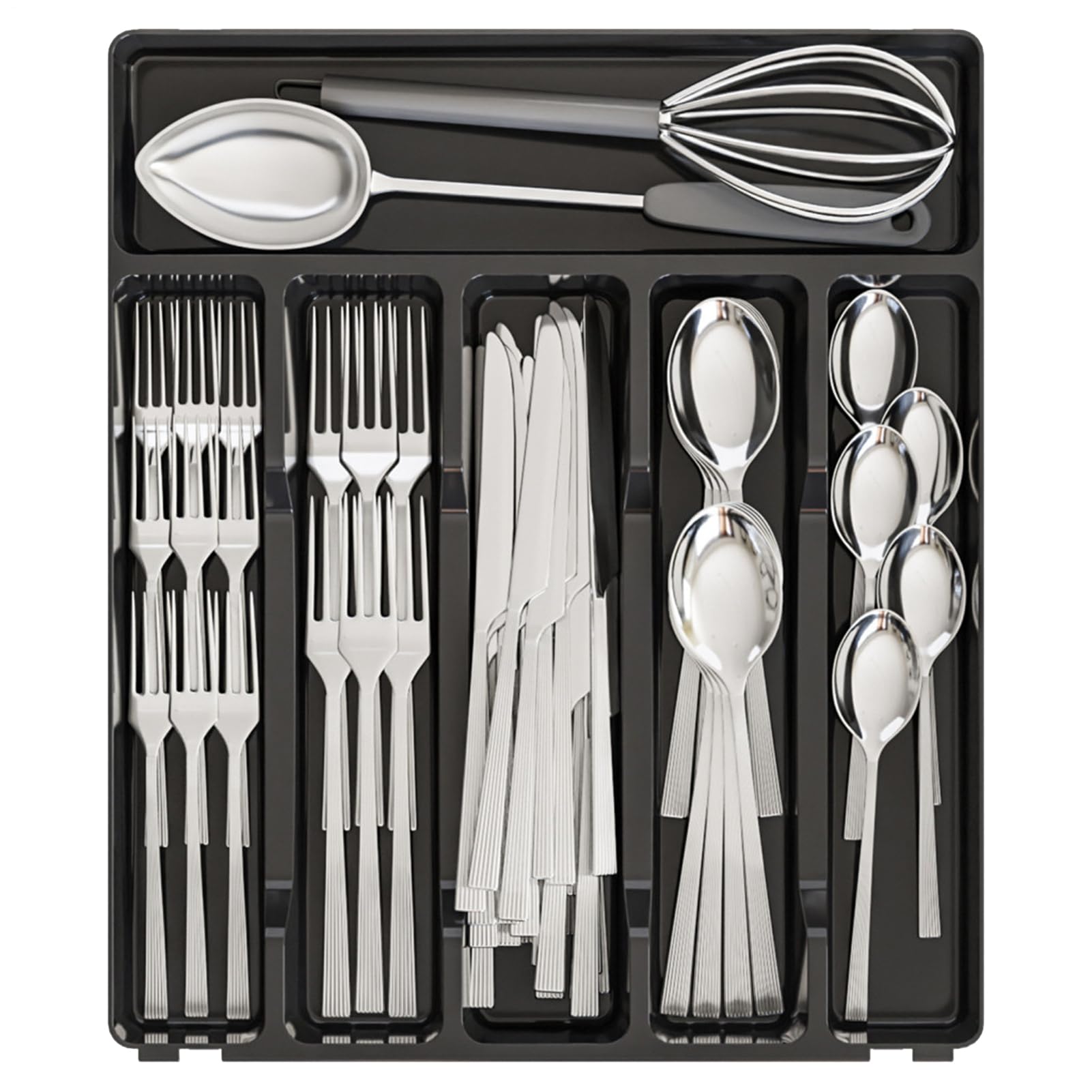 Range-couverts pour tiroirs extensible en boîte de rangement de cuisine