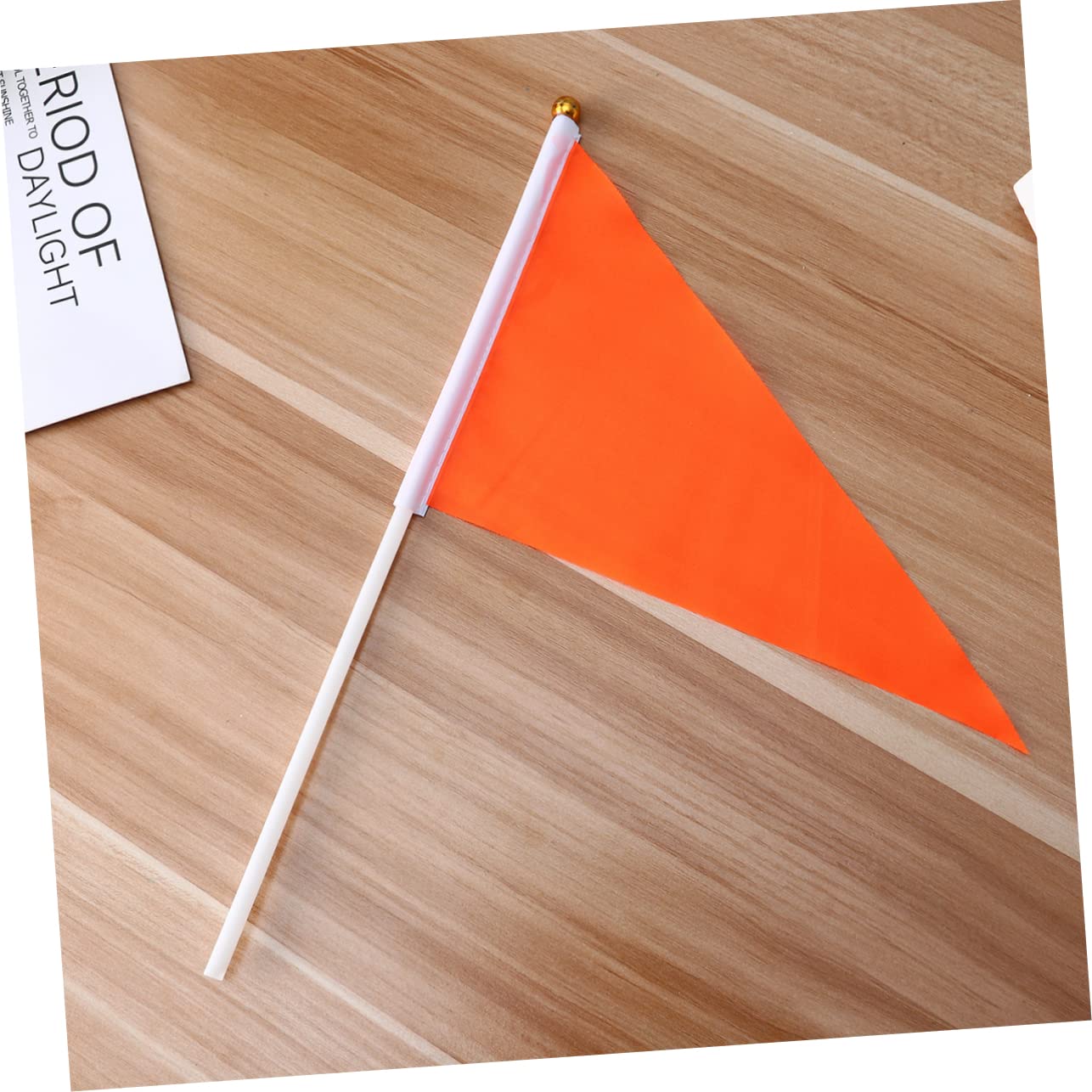 BESPORTBLE 50 Pièces Bannière Triangulaire Orange en Polyester et Plastique Portable