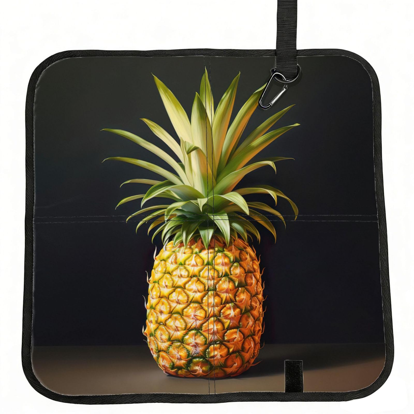 UVBDF Pineapple Painting Print Outdoor Sitting Cushion Folding Seat Pad Compact Portable Picnic Bench Cushion Mat