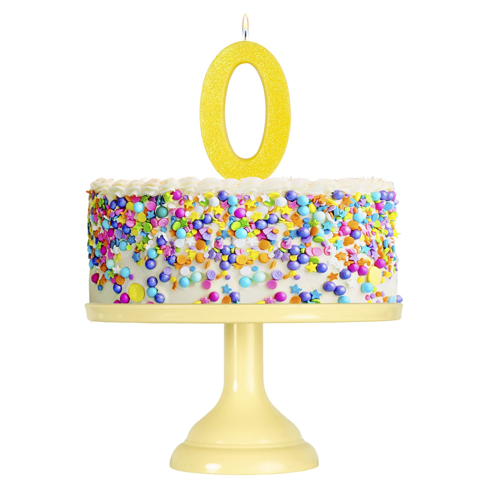 Lot De 6 Bougies à Paillettes Pour Gâteau D'anniversaire - 15,5 Cm - Idéales Pour Les Fêtes D'anniversaire, Les Fêtes Prénatales, Les Fêtes, Les