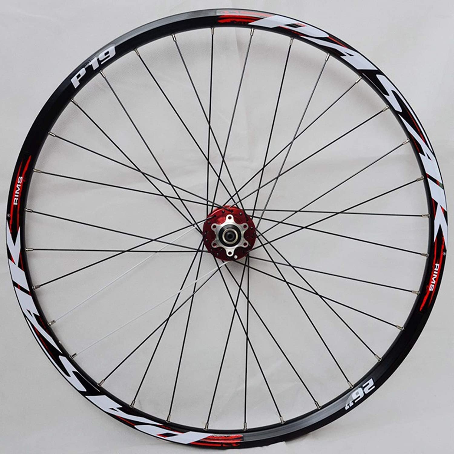 Amdieu Wheelset Ruedas de Bicicleta de montaña 26/27.5/29 Pulgadas, 32 h de aleación de Doble Pared Cassette Cubo de Cubo Sellado Freno de Disco de rodamiento QR 7-11 Velocidad MTB Ruedas Road Wheel