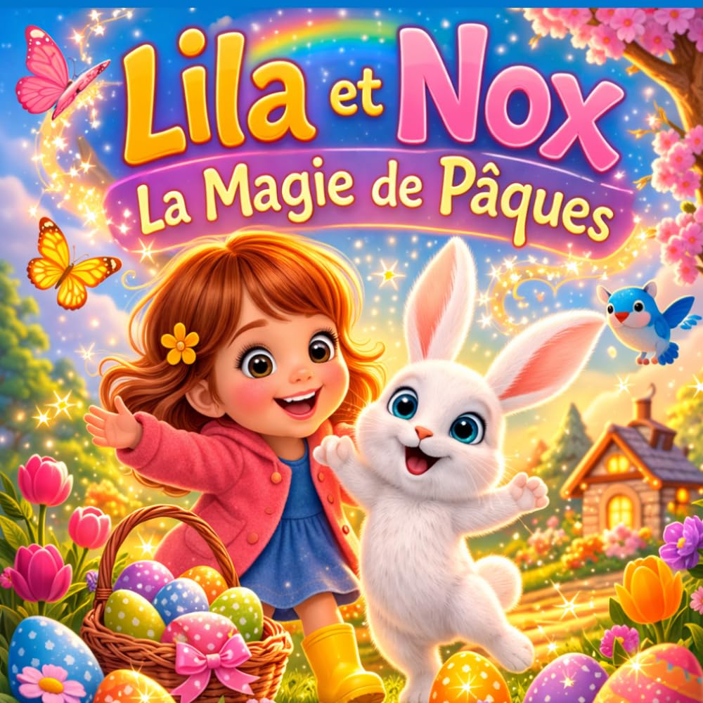 Lila et Nox La Magie de Pâques: Une aventure magique de Pâques pour enfants de 4 à 8 ans avec lapin enchanté, chasse aux œufs, jeux, coloriages et activités amusantes.