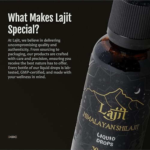 Miniatura 3 de Lajit Gotas líquidas Shilajit del Himalaya de grado dorado, orgánico, secado al sol, nutrientes biodisponibles, ácido fúlvico, más de 85 minerales