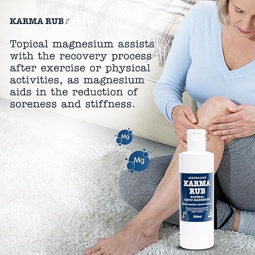 Miniatura 4 de Aceite de magnesio líquido tópico – 100% natural, oligominerales – Alivio del estrés, alivio de la migraña, alivio del dolor muscular – 8.5 fl oz –