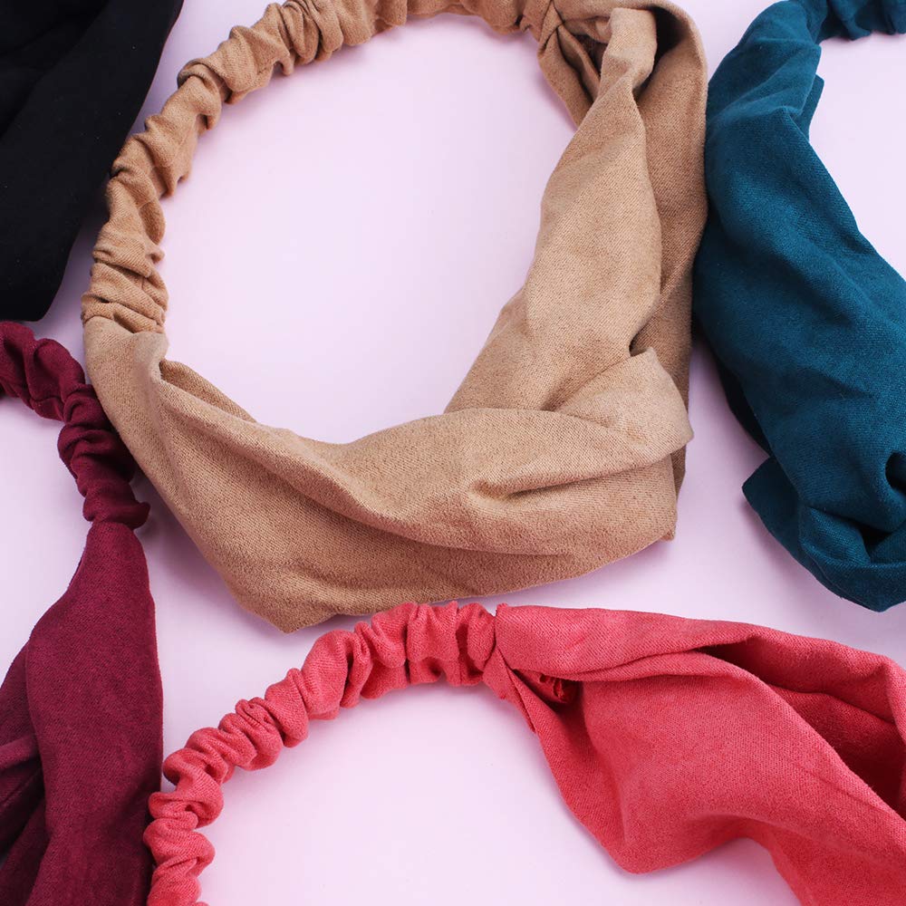 Diademas Elásticas Para Mujer - Paquete De 8 Colores, Estilo Bohemio Vintage, Suaves Y Antideslizantes | AQOKKA