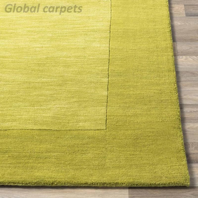 Image of Carpets and Rugs Handwoven Woolen Thick Floral and Contemporary Designs for Area Rugs, Carpets for Living Room, Bedroom, Hall 3x5 feet