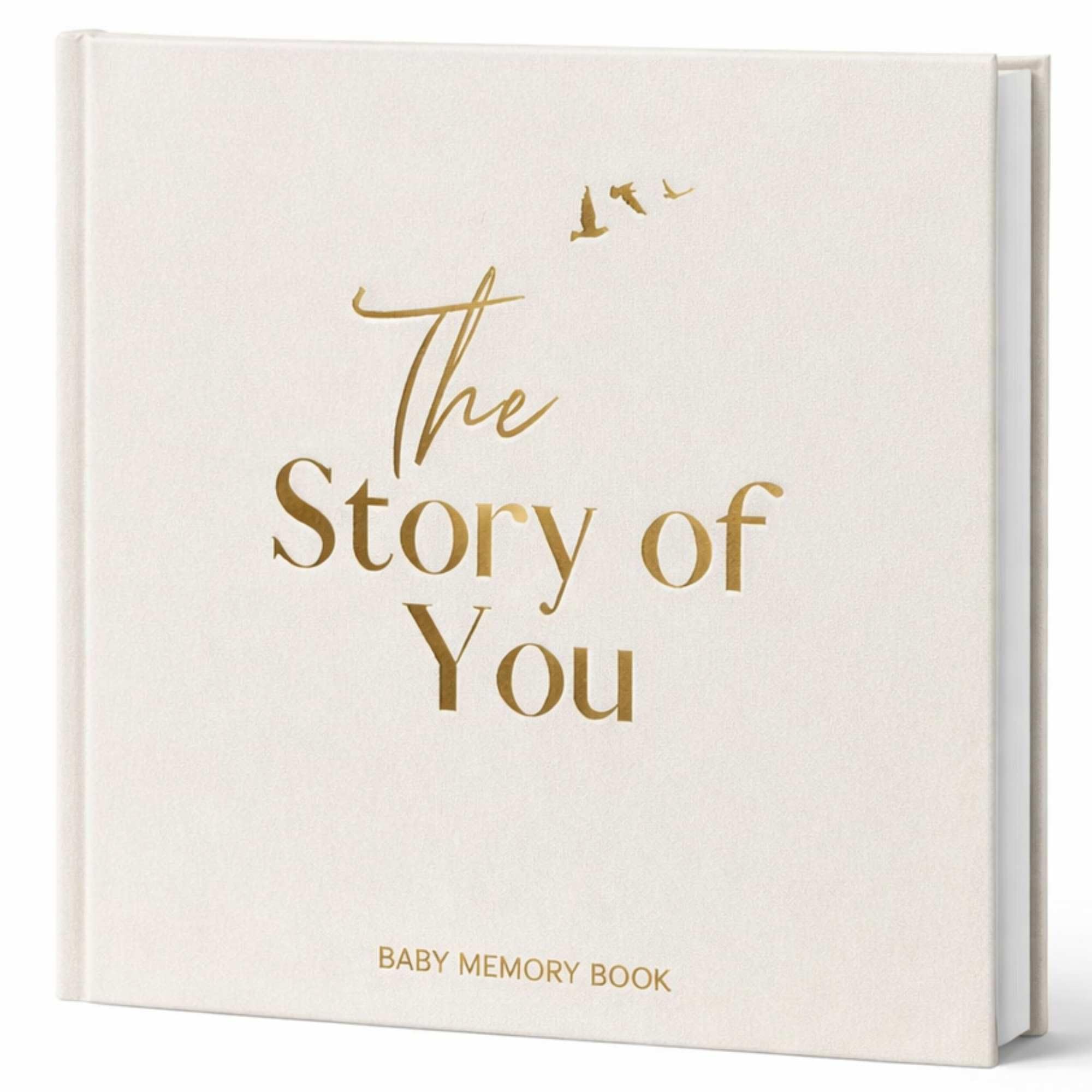 Keepsake Memory Book for Baby Boy or Girl Timeless First 5 Year Baby Book A Milestone Book to Record Every Event from Birth to Age 5 Gender Neutral Journal Scrapbook Photo Album (Beige)