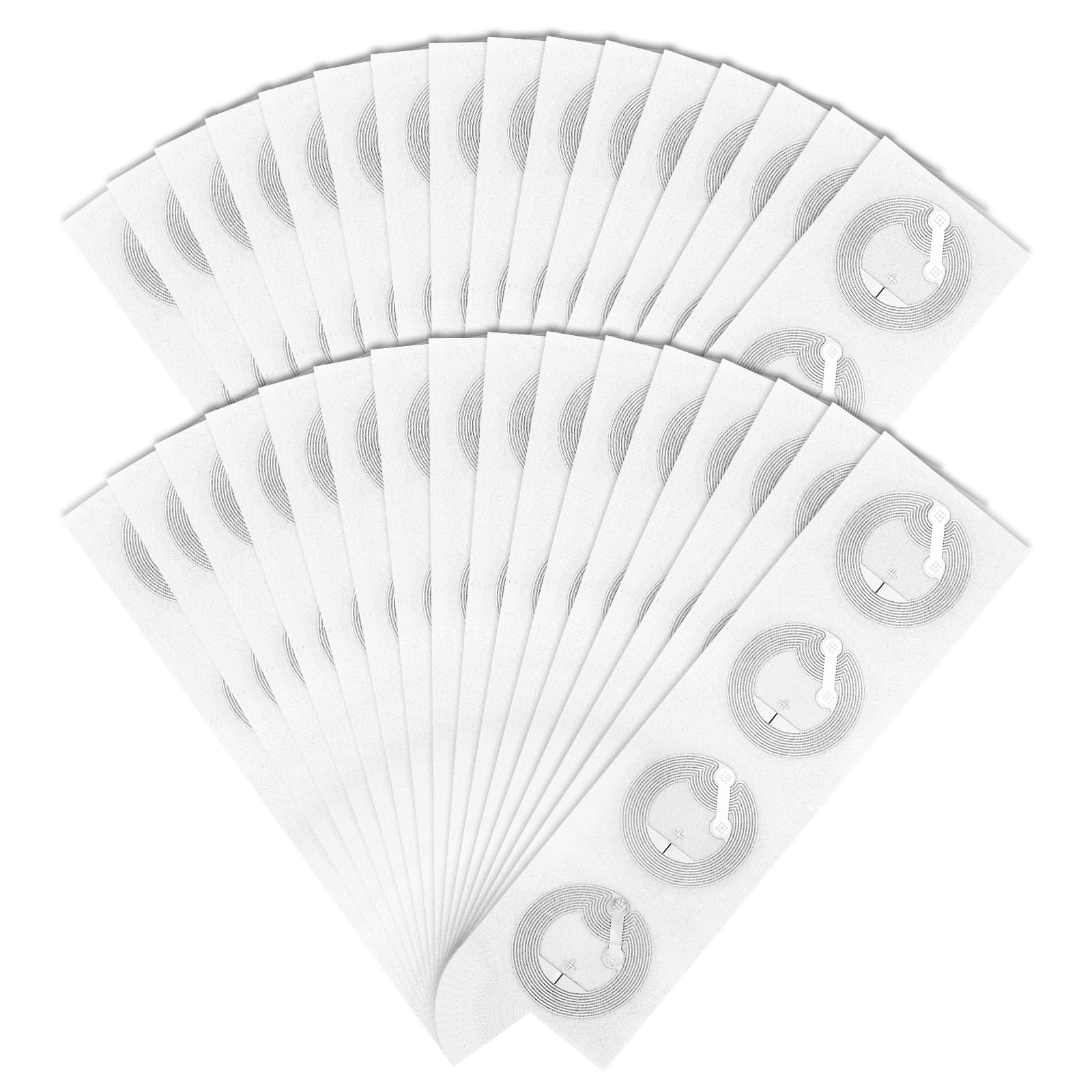 200 etichette NFC adesive Ntag215 Adesivi NFC programmabili 504 byte Etichette adesive per memoria riscrivibili RFID Tag compatibili con smartphone e dispositivi abilitati NFC