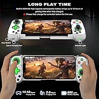 Vista 4 de arVin Wireless Gaming Controller for iPhone, Android with Phone CASE Support & Green Light, Bluetooth Gamepad for