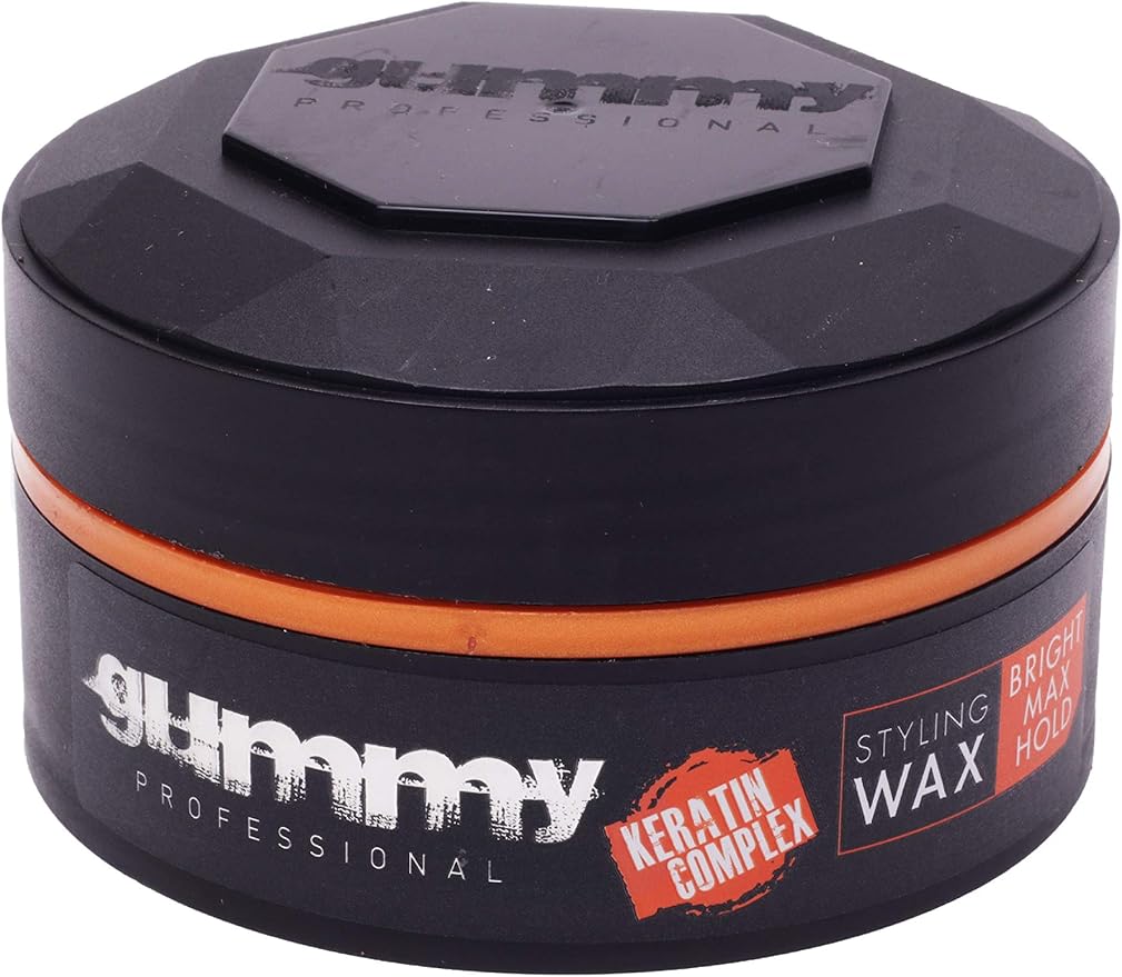 Gummy Hair Styling Wax Bright Finish Melon Scent, Orange, Sweet Melon