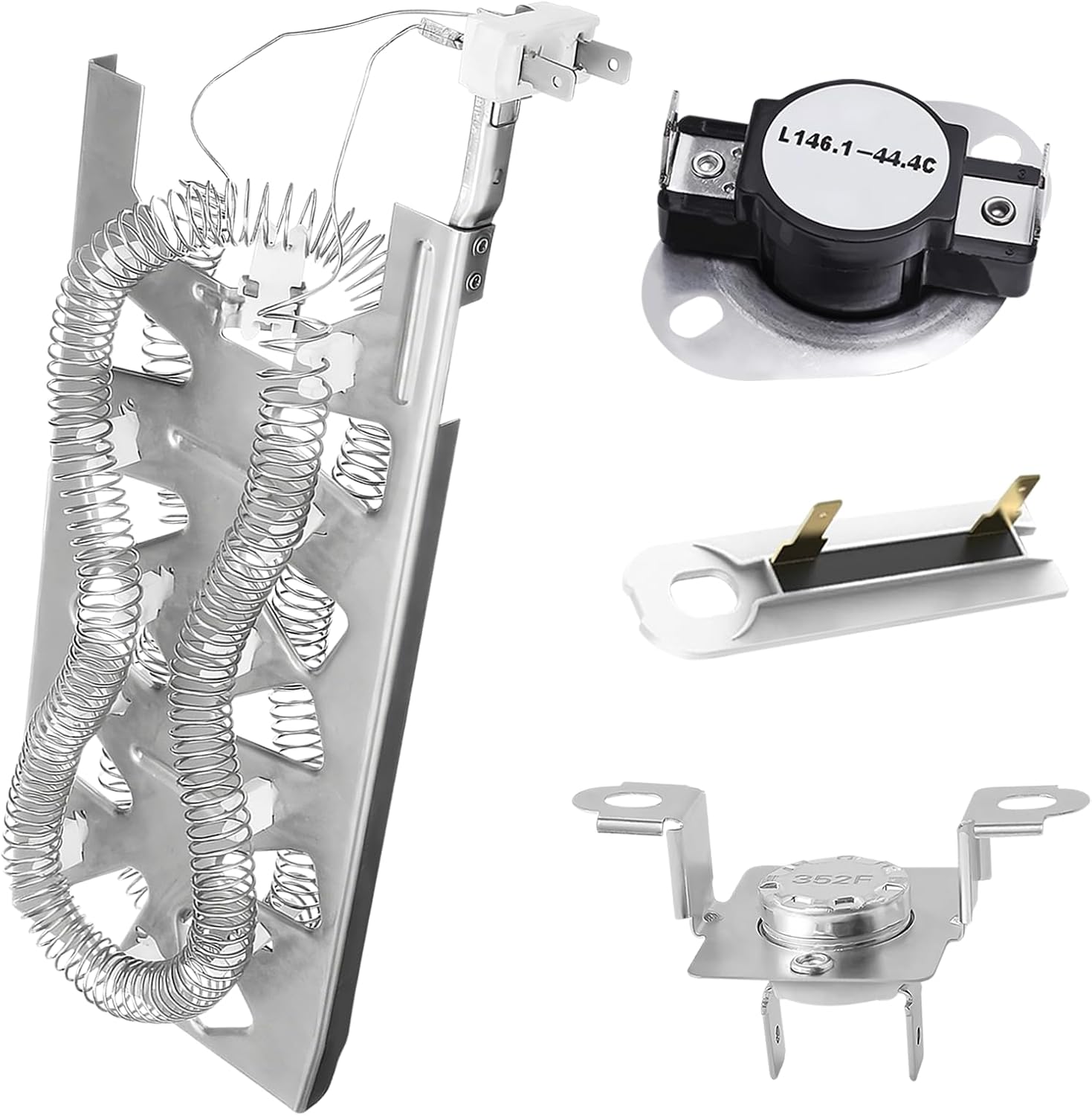WED8127LC2 WED5605MC0 WED8620HC1 WED5605MW0 Dryer Heating Element Kit