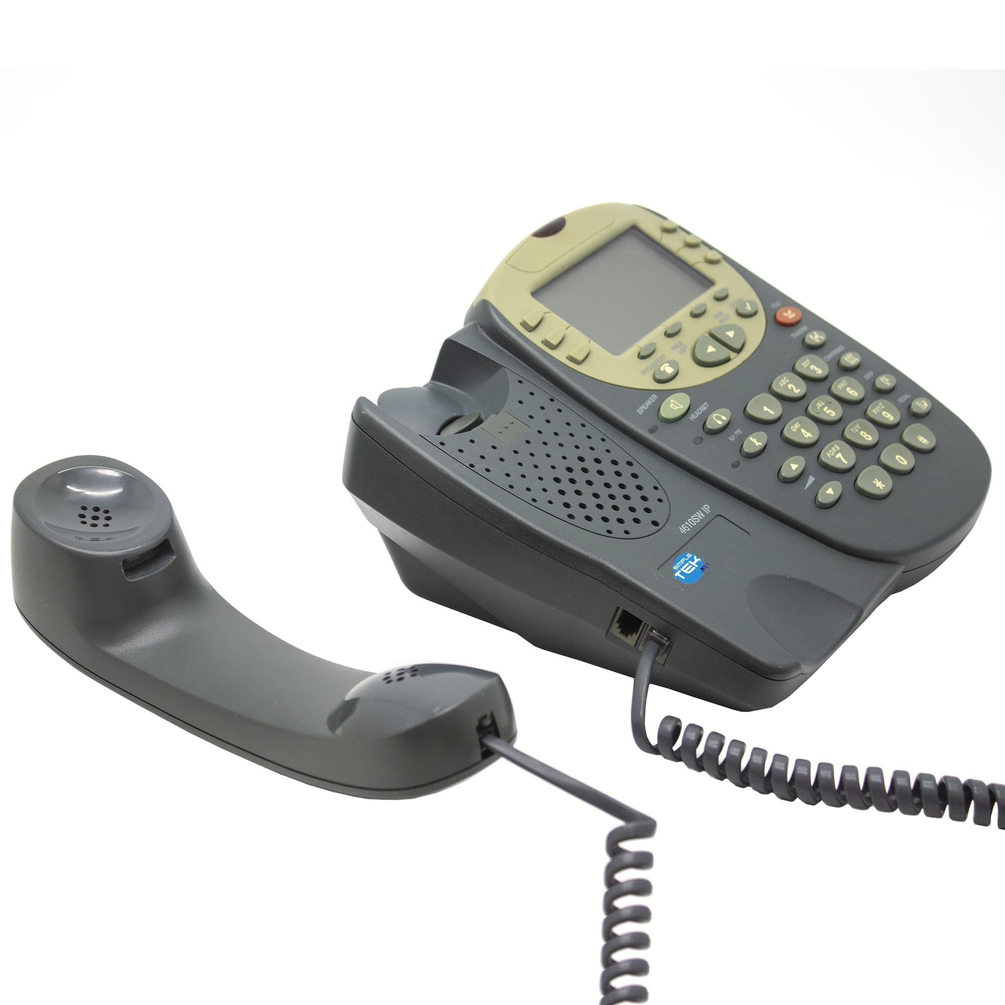 SIMPLETEK - Telefono IP Fisso 4610SW PoE VoIP per Aziende, Ufficio e Call Center, Vivavoce, Conferenze, Alimentatore incluso (Ricondizionato)