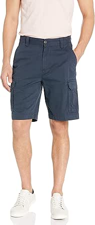 Amazon Essentials Herren 25 cm Lange Classic-Fit-Cargoshort (erhältlich in Big & Tall), Dunkles Marineblau, 50W
