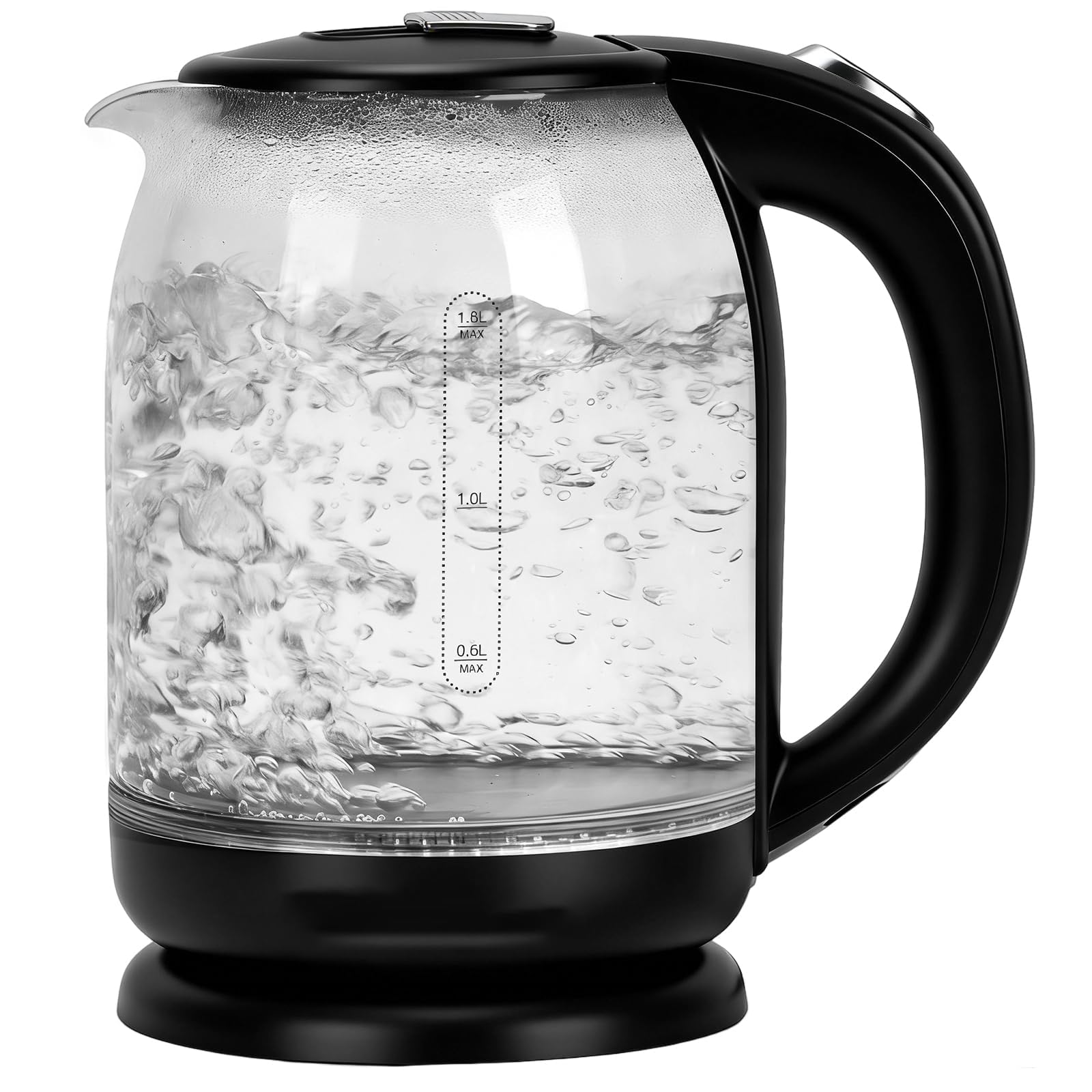 Photo 1 of **NON-FUNCTIONAL**
Household Electric Kettle, All 304 Stainless steel and No Plastic Contact, Automatic Shut-off,Borosilicate glass Visual Boiling, 2.0L Water Boiler & Tea Kettle Perfect For Tea & Coffee (Black)