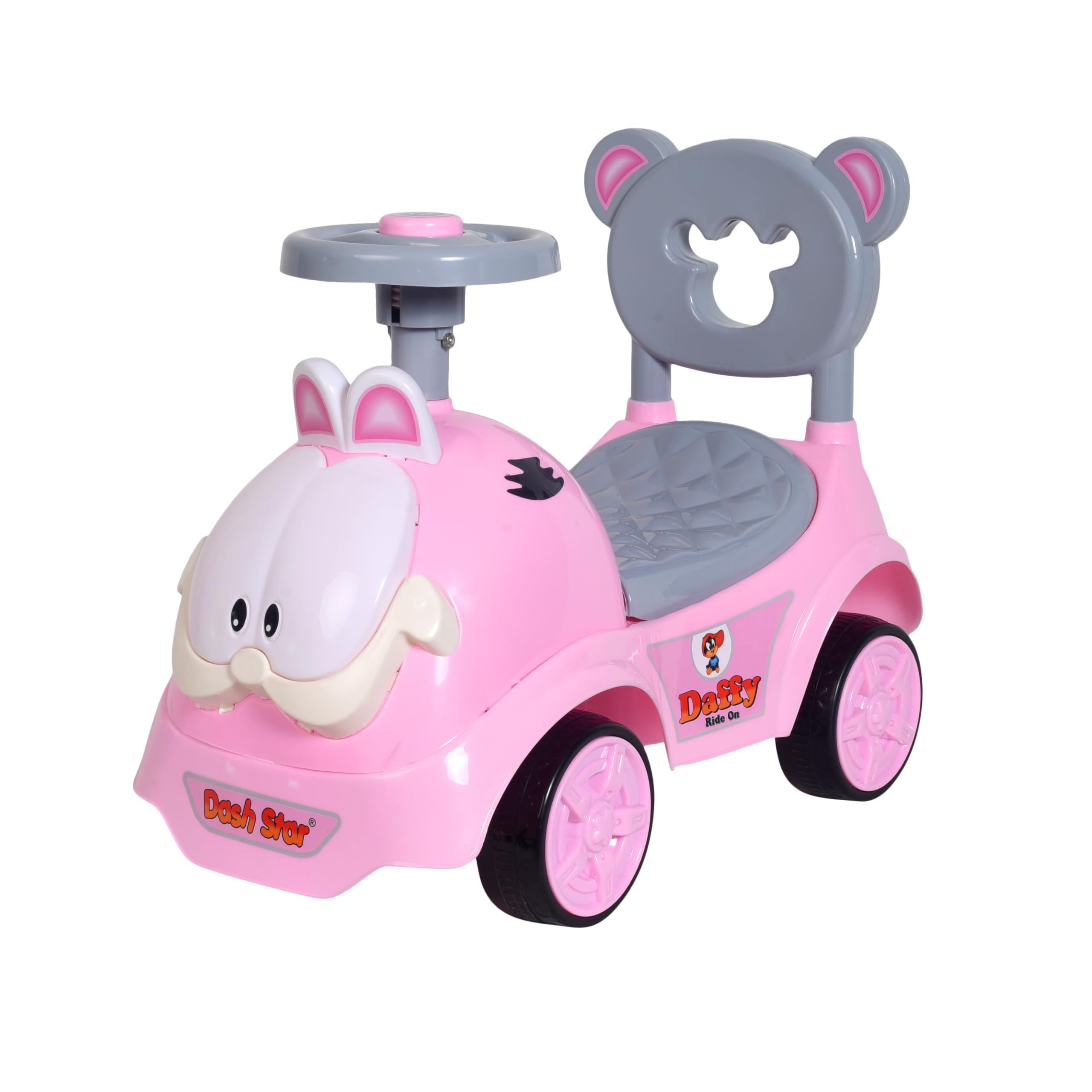 Dash Star Deffy Ride On Push Musical Baby Car with Protective Arm Rest Rideons & Wagons Non Battery Operated Ride On Car for Kids (Pink) (B0CSWM9P3Z) Amazon Price History, Amazon Price Tracker