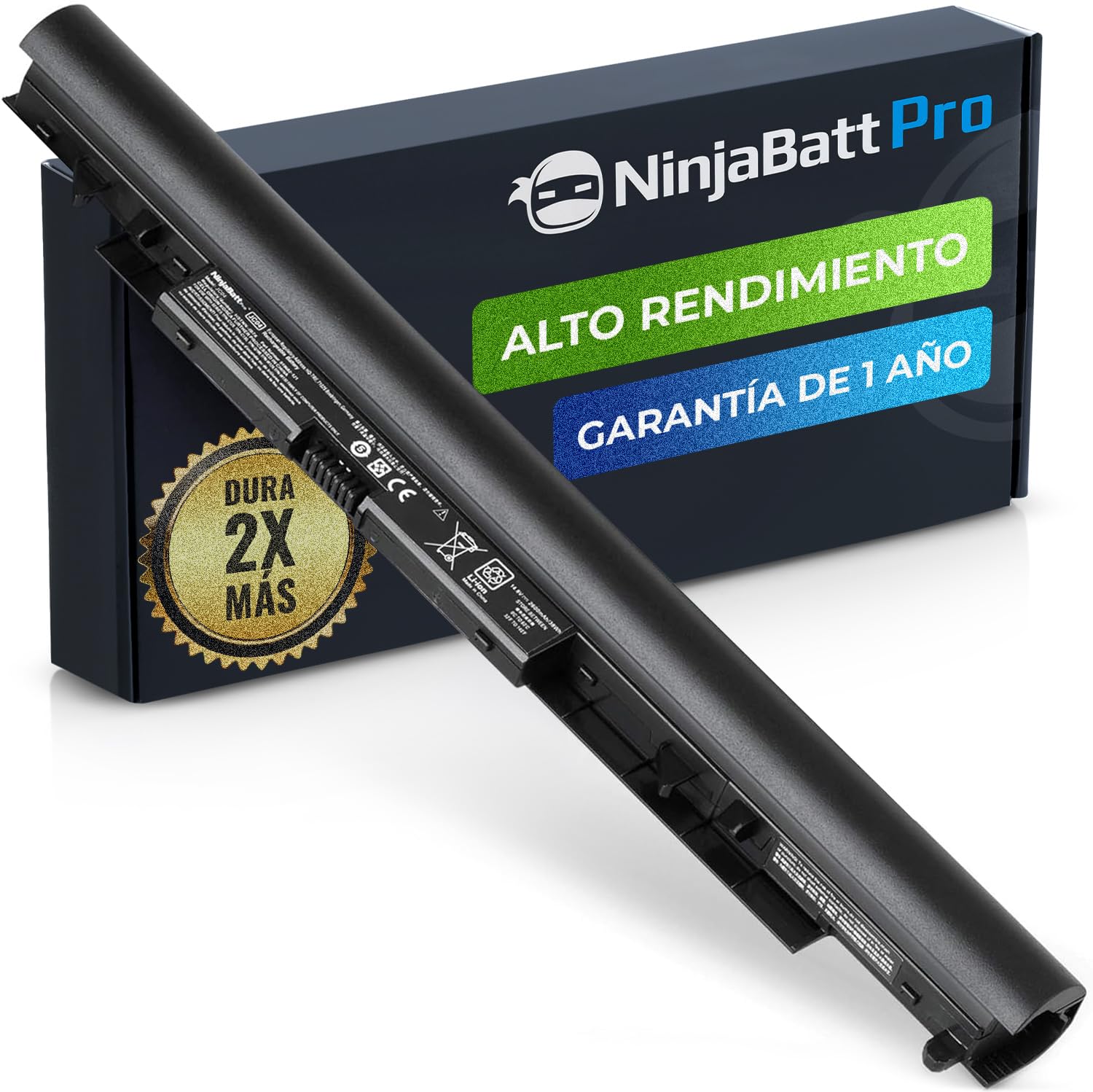 NinjaBatt Pro Batería JC03 JC04 para HP Pavilion 250 G6 919700-850 15-BS015DX 15-BS020WM 15-BW011DX 15-BS013DX 15-BS113DX 15-BS115DX 17-BS011DX 14-BW012NR TPN-129 - Samsung Celdas [2600mAh/14.8v]