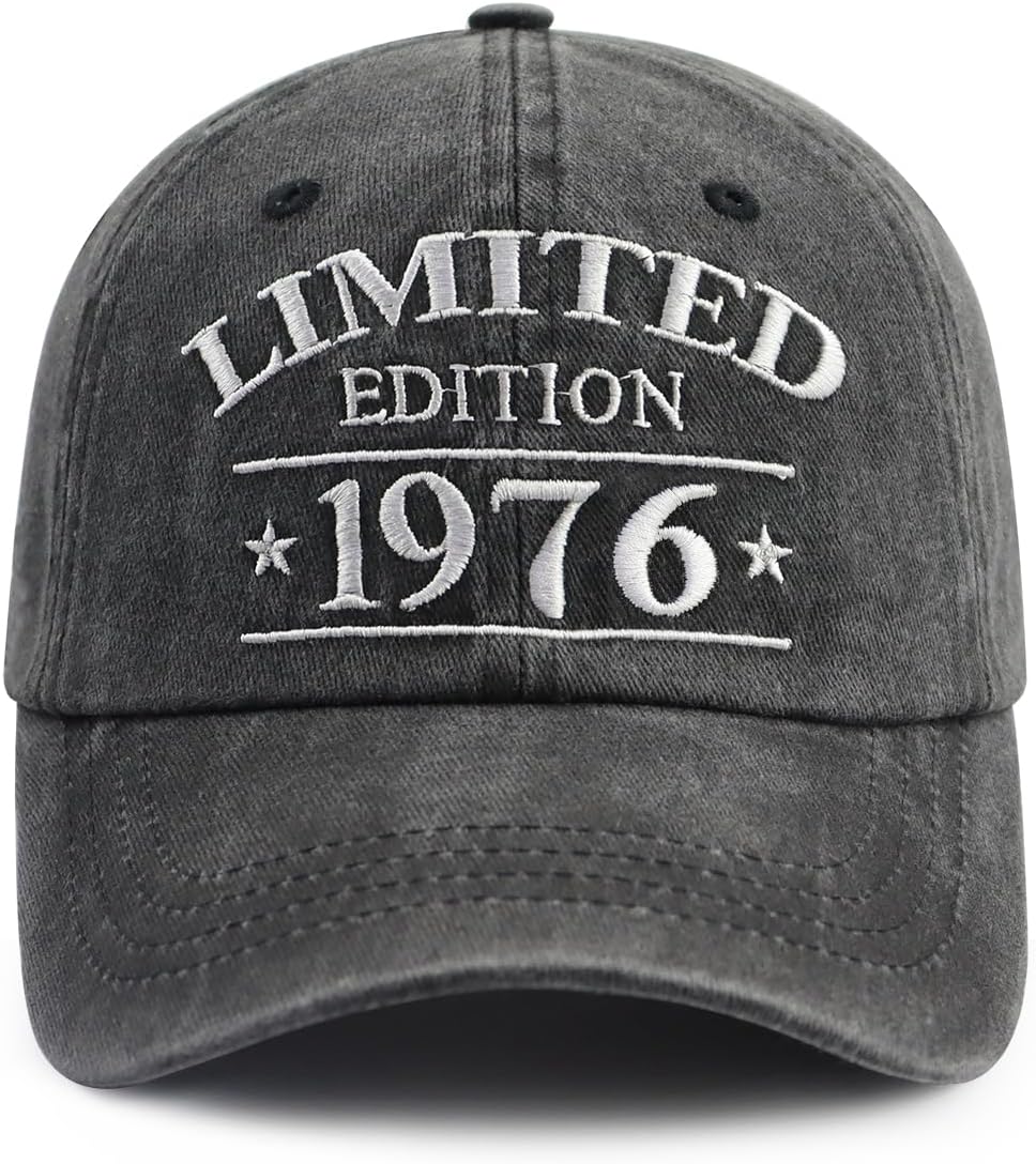 XacaYuerp Limited Edition 1970 1971 1972 1973 1974 1975 1976 1977 1977 1979 Hat, Funny Embroidered Baseball Cap for Women Men