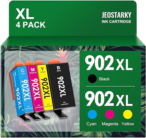 902XL - Cartuchos de tinta de repuesto para HP 902 902XL, paquete combinado compatible con impresoras Officejet Pro 6978 6960 6962 6968 6954 6958 disponible en Yaxa Guatemala