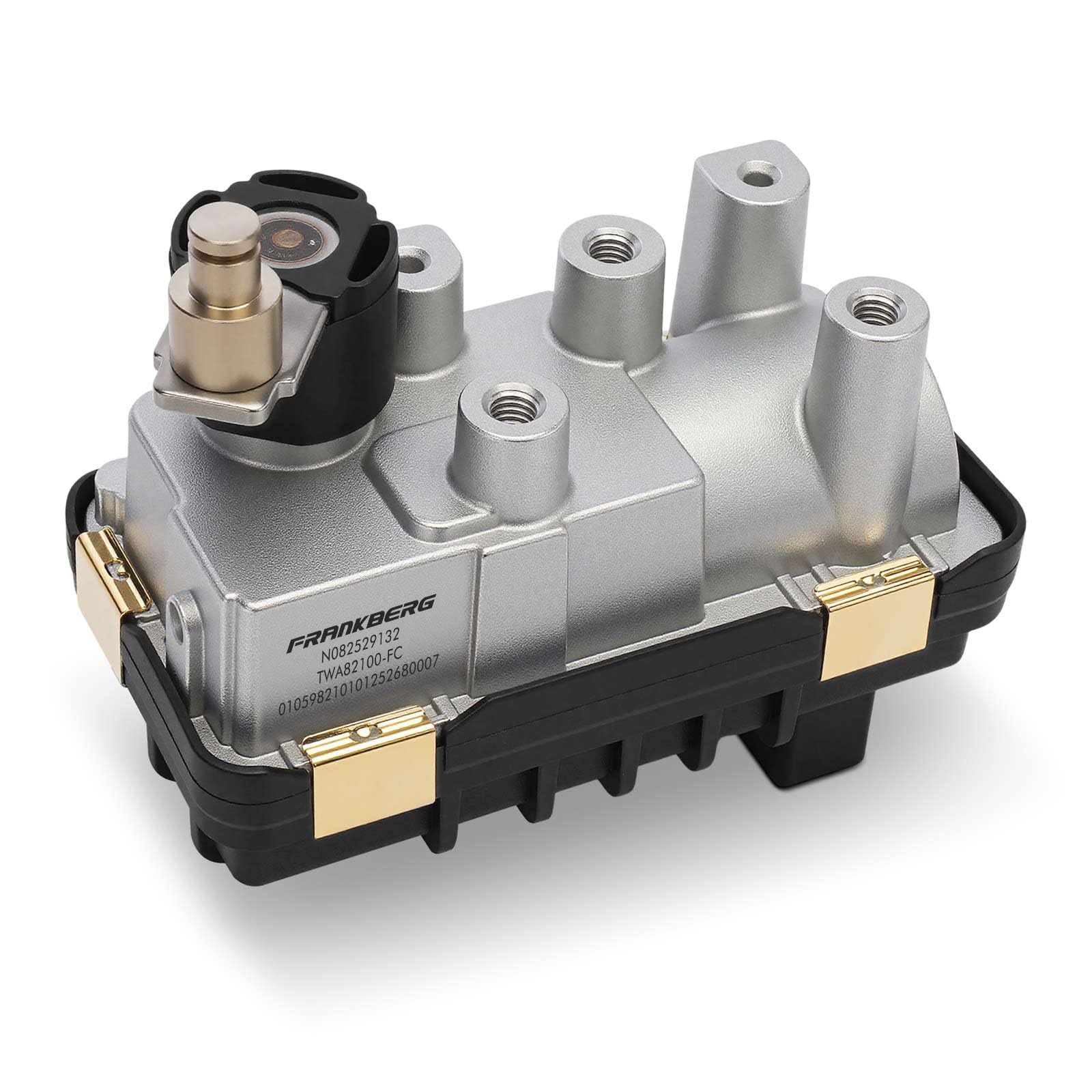 Frankberg Attuatore del turbocompressore 6NW009550 | 5 pin, elettronico, Diesel; Compatibile con: A5 Cabriolet F57 F5E, T.o.u.a.r.e.g 7P5 7P6, A8 4H2 4H8 4HC 4HL, A6 4G2 4GC
