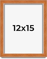 Vista 14 de Marco marrón de 18 x 24 pulgadas, marco de madera maciza de nuez de miel, ancho de moldeo de 0.875 pulgadas, profundidad de rabo de 0.875 pulgadas