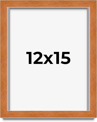 Miniatura 14 de Marco marrón de 18 x 24 pulgadas, marco de madera maciza de nuez de miel, ancho de moldeo de 0.875 pulgadas, profundidad de rabo de 0.875 pulgadas