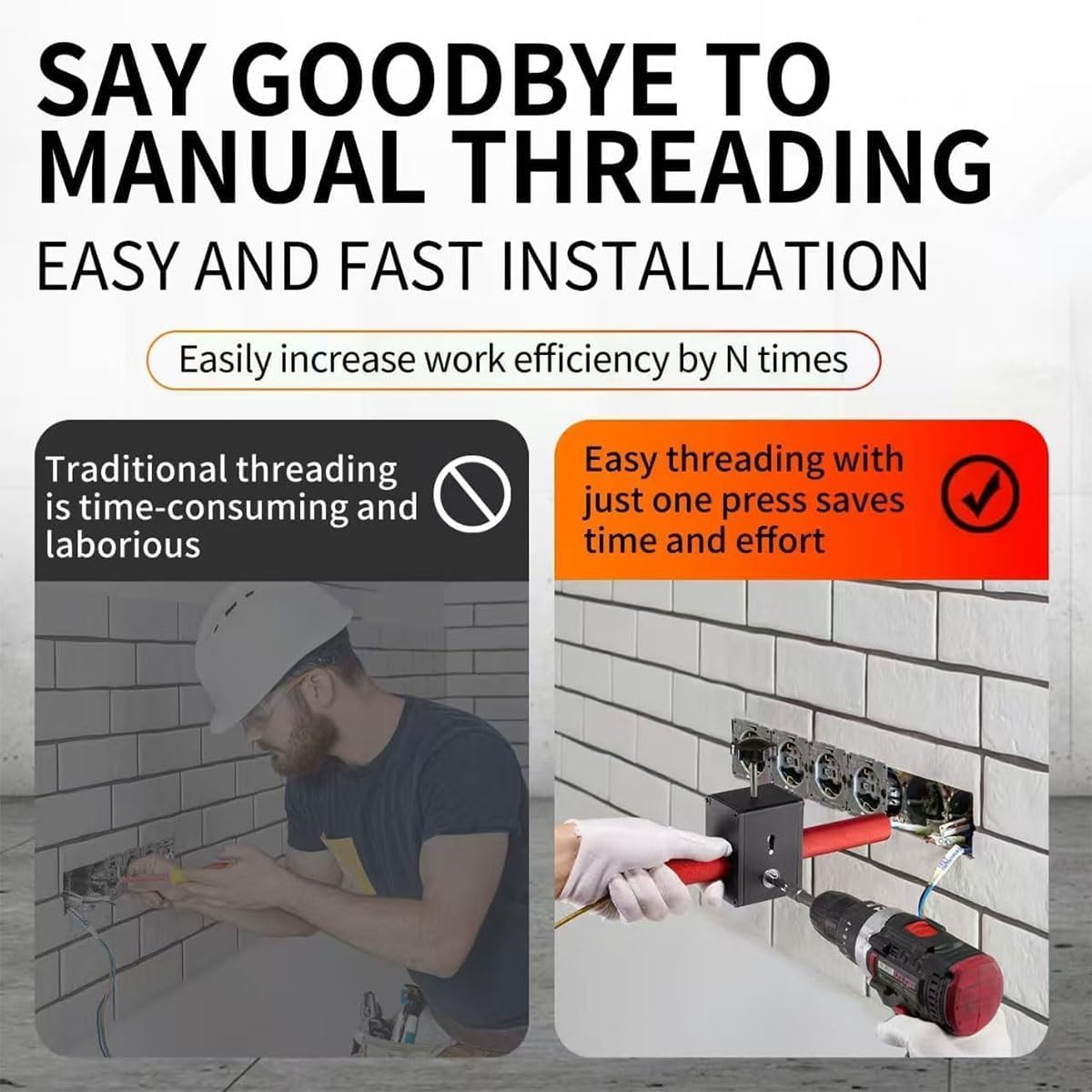 壁配線機ケーブル隠しパイプねじ切り装置、ケーブル引き抜き工具、自動電線引き抜き機、水力発電配線用