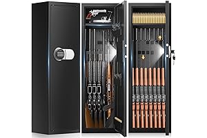 7-8 Long Digital Rifle Gun Safe For Home Rifle And Pistols