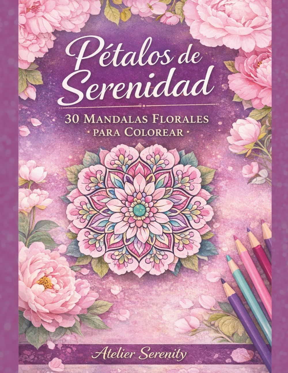 Pétalos de Serenidad: 30 Mándalas Florales para Colorear