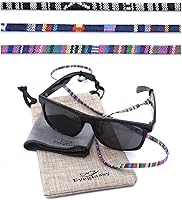 Vista 1 de Correas para gafas de sol Retenedor de gafas Paquete de 3 + bonos Soporte para gafas, cadena, cordón, collar, cordón Correa para gafas Retenedor