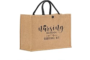 Graduation Nurse Gifts: Burlap Tote Bag for Witchy Women